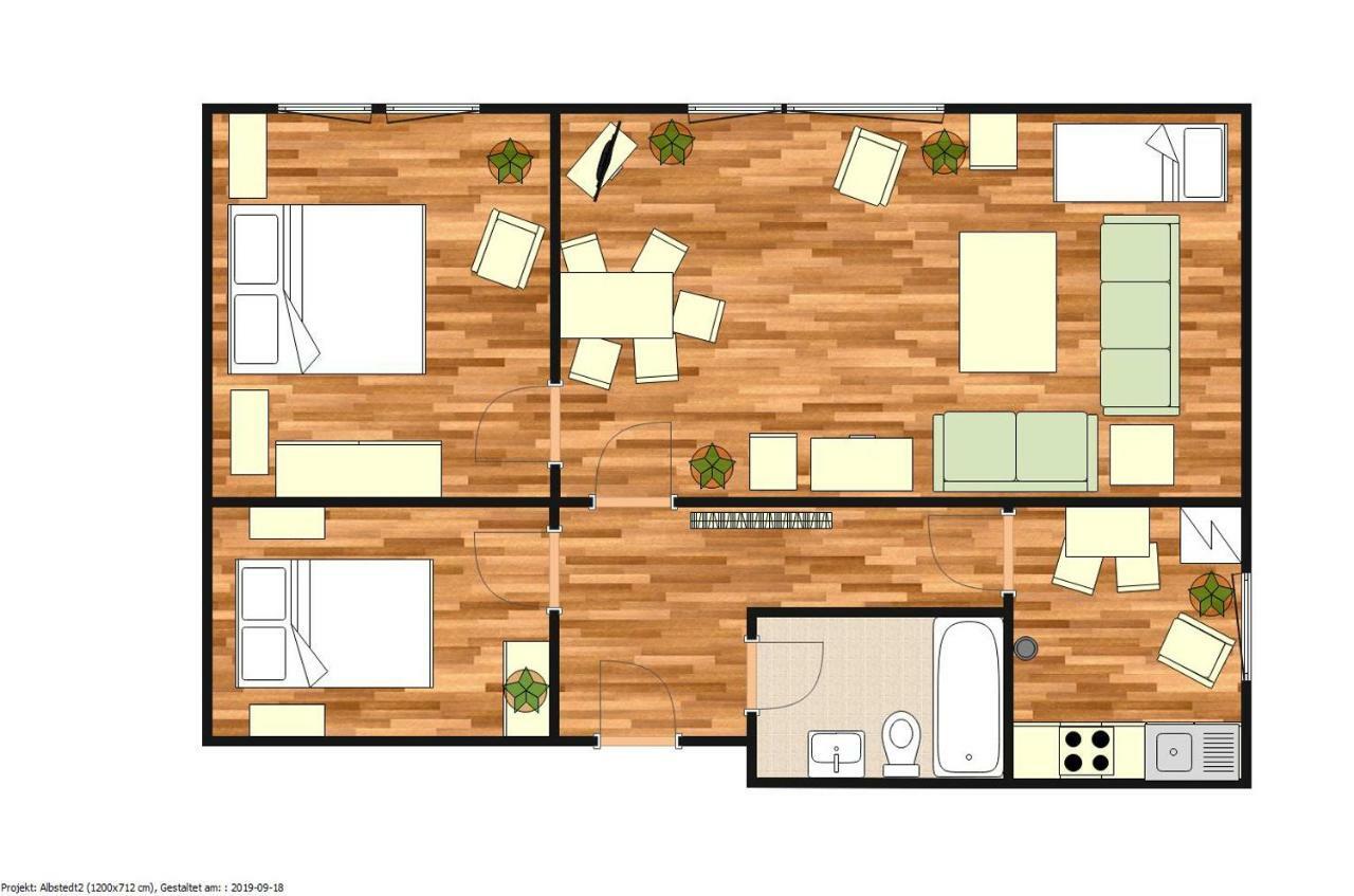 Kuenstler Ferienwohnung 3 Zimmer Kueche Bad Zentrale Lage Wulsbuttel 外观 照片